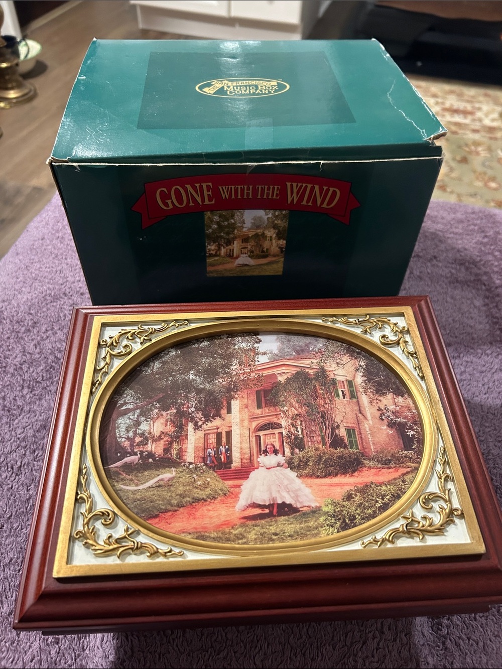 Vintage Gone with The Wind Musical Jewelry Box | The San Francisco Music Box Co.